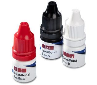 LuxaBond Total Etch Intro Kit ( 1x5ml Pre-Bond, 1x5ml Bond A, 1x5ml Bond B, 1 střík.x2ml DMG Etching Gel+ 25 Endo štětečků červených,+ 25 Endo štětečků černých + 3 Luer-Lock koncovky bílé - 1xmíchací paleta)